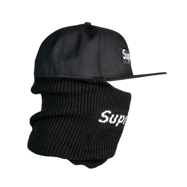Supreme New Era Box Logo 59Fifty Balaclava Cap Black