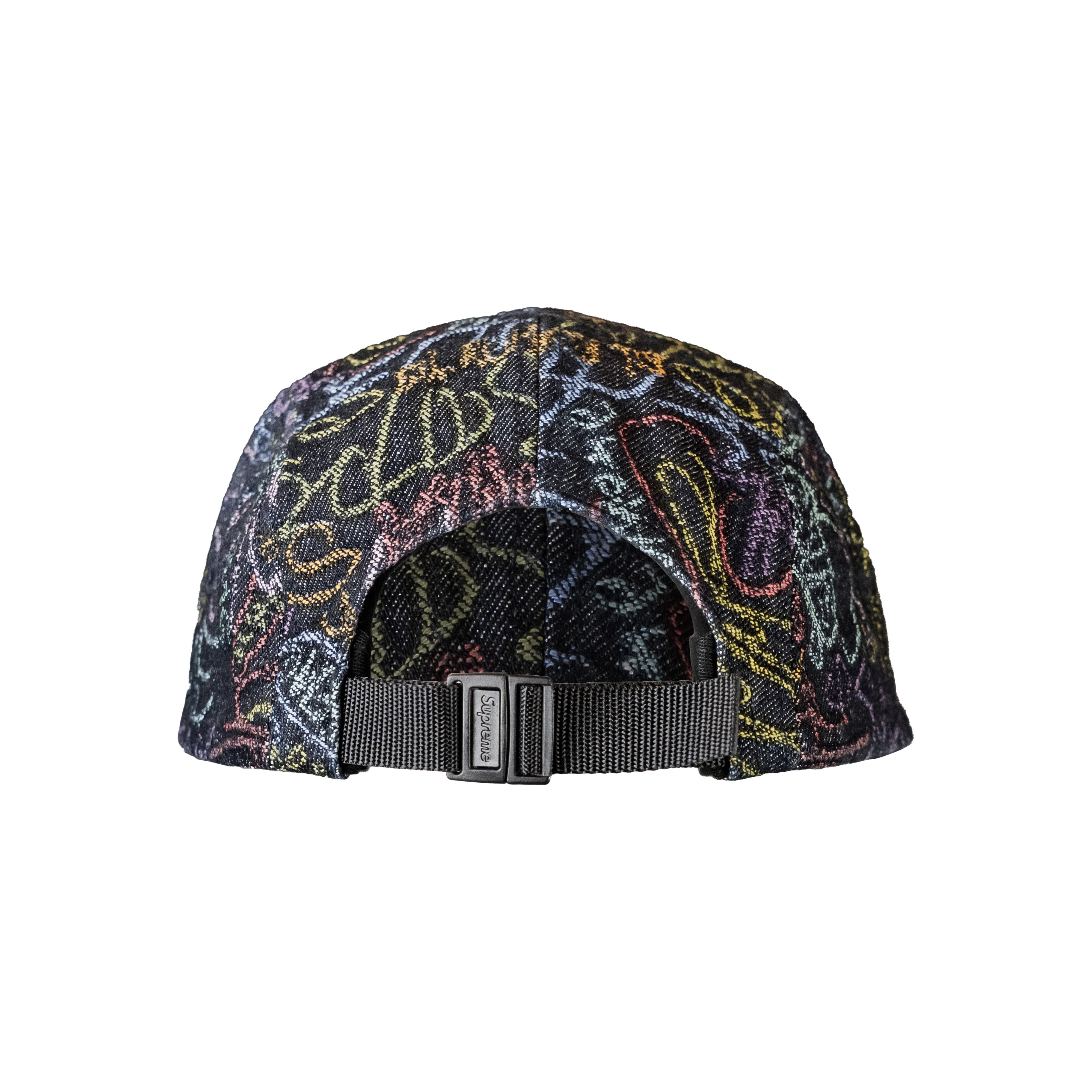 Supreme Handwriting Denim Camp Cap Indigo