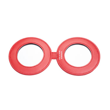 Supreme Leather Pocket Mirror Red