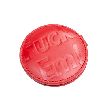 Supreme Leather Pocket Mirror Red