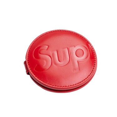 Supreme Leather Pocket Mirror Red