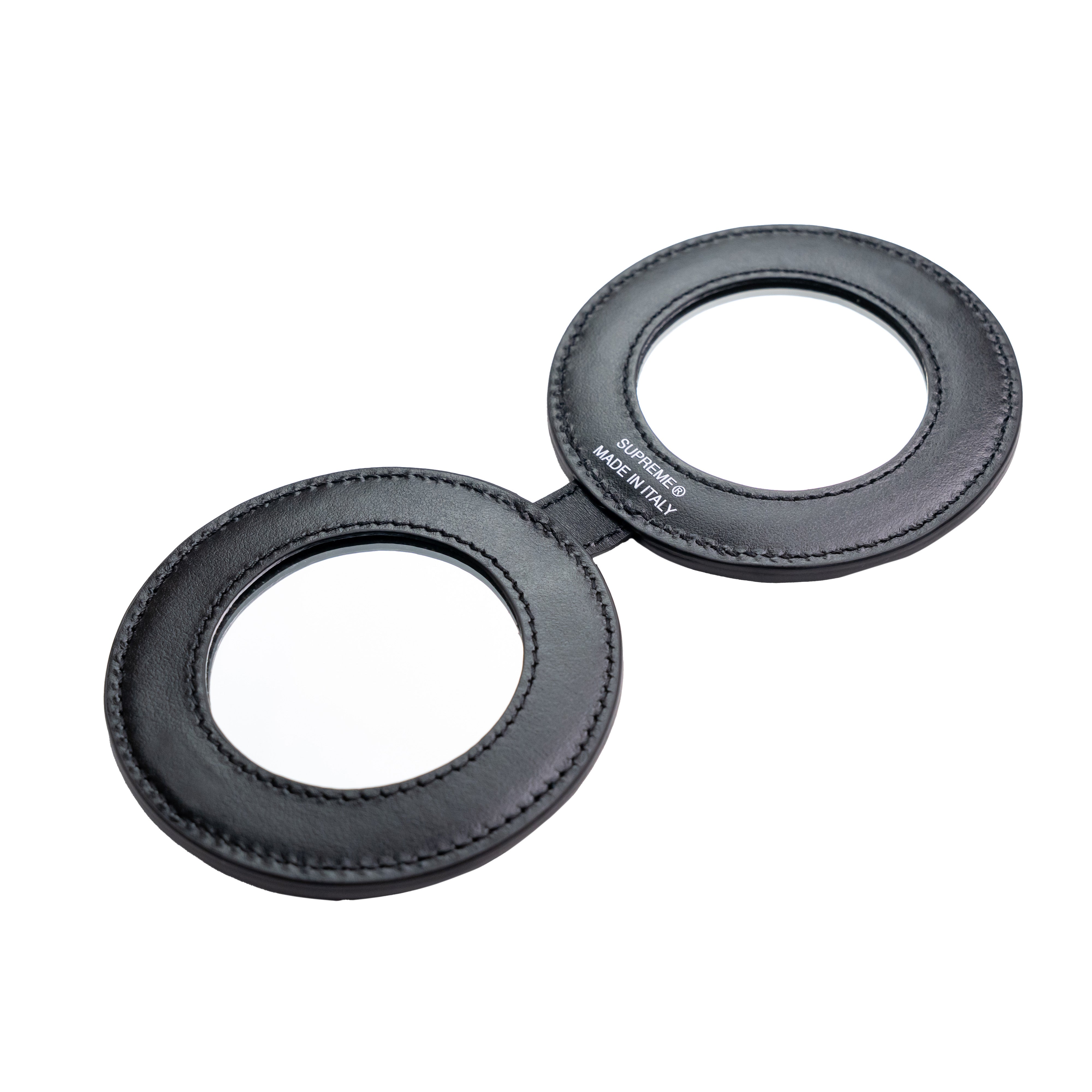 Supreme Leather Pocket Mirror Black